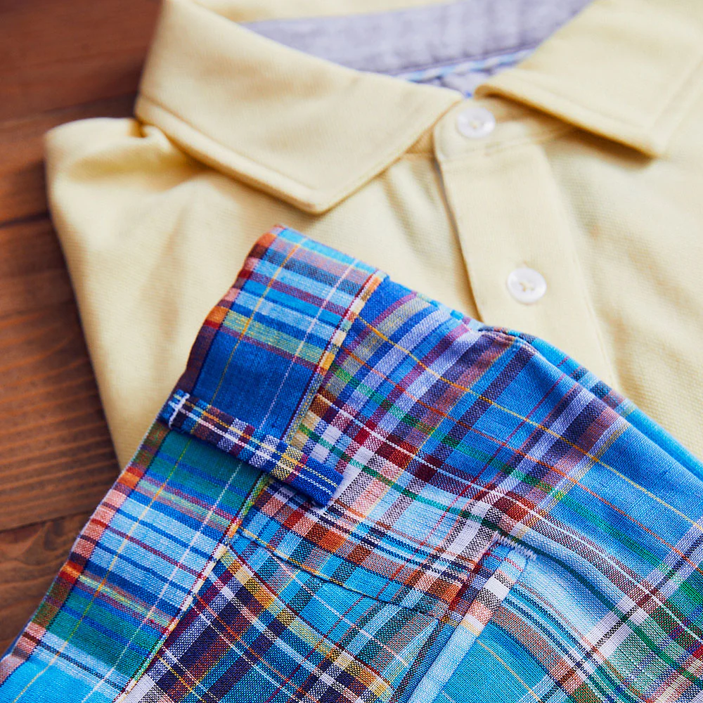 Fulton Yellow Stretch Pique Polo - Image 3