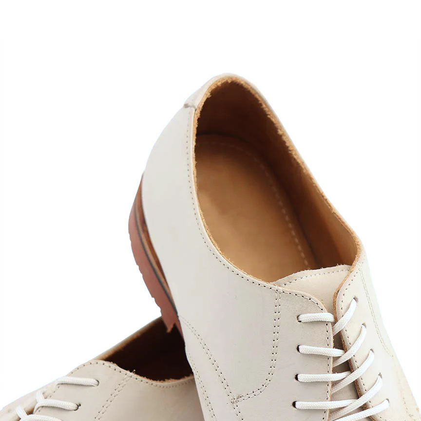 Haspel x T.B. Phelps Sport Oxford - White Nubuck - Image 4